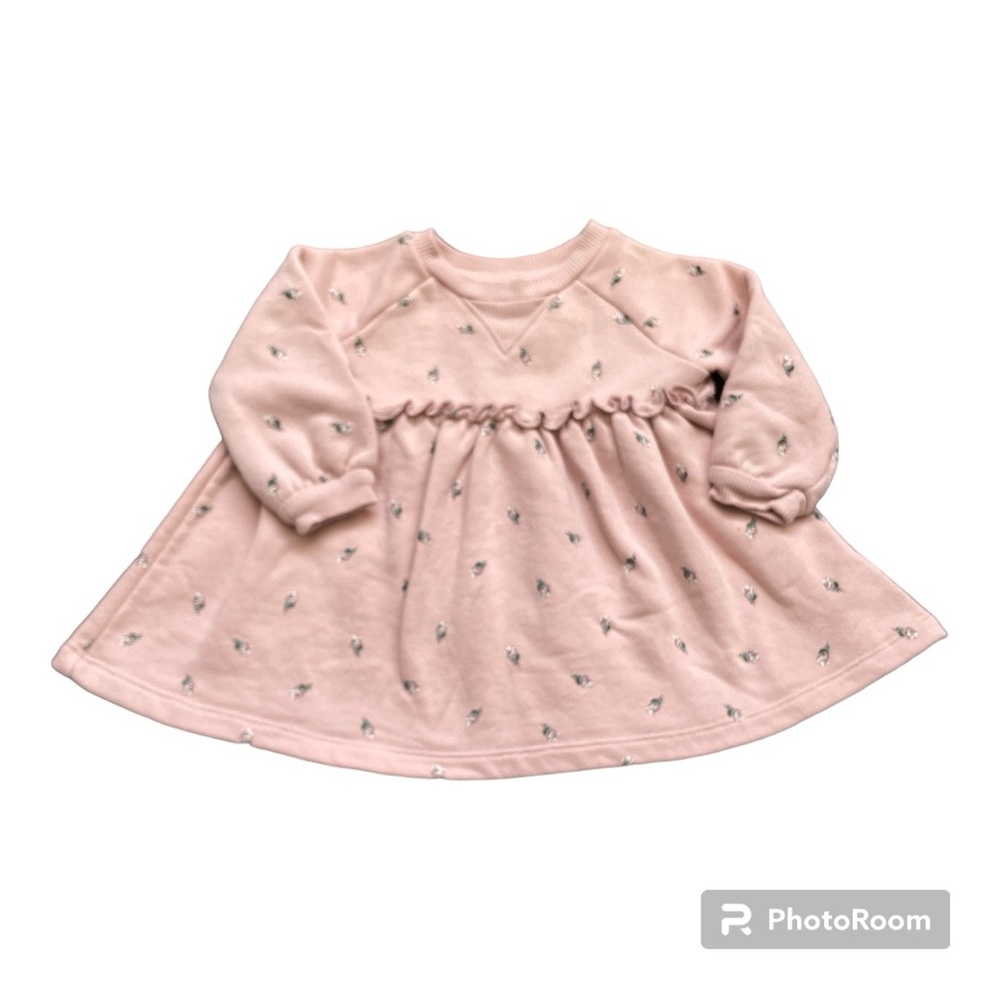 •Girls Easy Peasy Pink Floral Sweatshirt